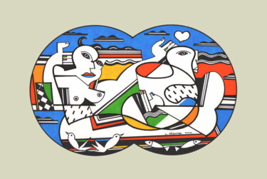 Andrographie N° 34606 Drawing titled "Andrographie N° 346…" by Lucien Ségura, Original Artwork, Marker