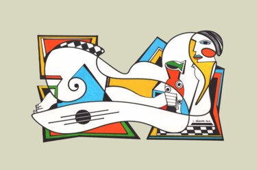 Andrographie N° 96737 Drawing titled "Andrographie N° 967…" by Lucien Ségura, Original Artwork, Marker