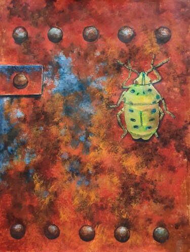 Bug Painting titled "Bug" by Tatiana Karchevskaya, Original Artwork, Acrylic