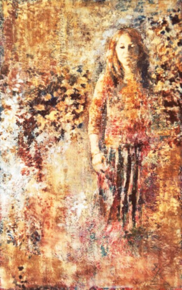 Peinture intitulée "de la série "Dans l…" par Nana Plamadeala-Kiritchenko, Œuvre d'art originale, Huile