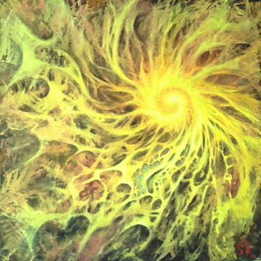 Malerei mit dem Titel "Dust" von Sergey Sklyarov (Sklyar), Original-Kunstwerk, Öl Auf Keilrahmen aus Holz montiert