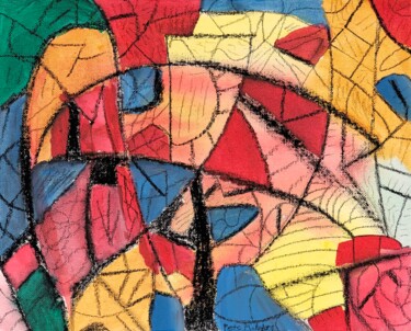 Painting titled "Abstractions in Col…" by Peter Malmberg, Original Artwork, Acrylic Mounted on Other rigid panel