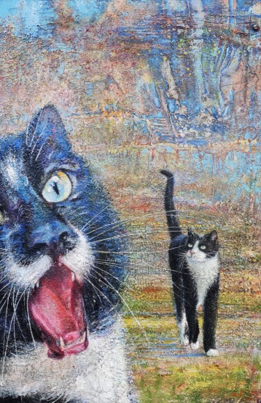 Schilderij getiteld "PIRŠLYBOS" door Evaldas Semetulskis, Origineel Kunstwerk, Acryl