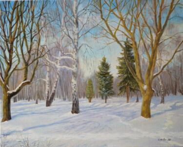 The spring is coming! Peinture intitulée "The spring is comin…" par Katia Zhevno, Œuvre d'art originale, Huile Monté sur Châssis en bois