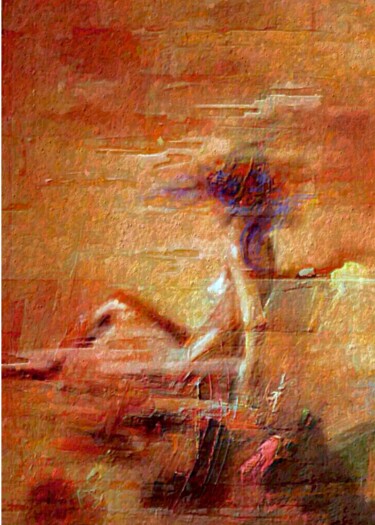 Sun Woman, Femme Soleil 绘画 标题为“Sun Woman, Femme So…” 由Marina Fedorova, 原创艺术品, 铅笔
