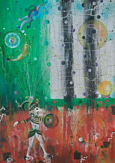 XULTUN 「XULTUN」というタイトルの絵画 Dragos Bagiaによって, オリジナルのアートワーク, オイル