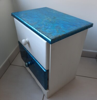 Design intitulée "Relooking table de…" par Sobo, Œuvre d'art originale, Acrylique