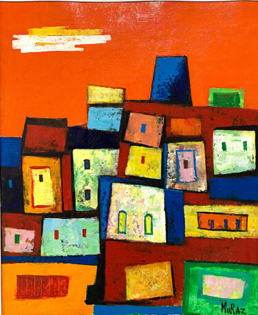 제목이 "Sunny City"인 미술작품 Muraz Martirosyan로, 원작, 기름