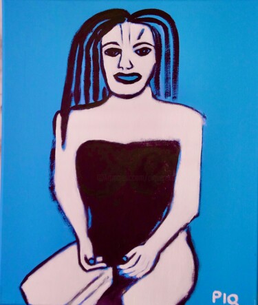 Peinture intitulée "M0DELE # 14" par Gilles Piquereau, Œuvre d'art originale, Huile