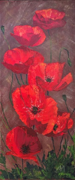 Faszinierender Mohn 绘画 标题为“Faszinierender Mohn” 由Natalia Jelusic, 原创艺术品, 丙烯