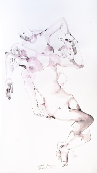 Grande Pietà 图画 标题为“Grande Pietà” 由Anne Cardot, 原创艺术品, 墨