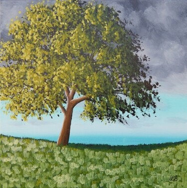 En attendant la pluie... Peinture intitulée "En attendant la plu…" par Bruno Lemasson, Œuvre d'art originale, Acrylique