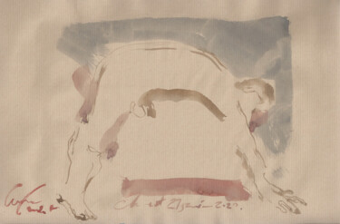 Dessin intitulée "Petite étude pour l…" par Anne Cardot, Œuvre d'art originale, Aquarelle