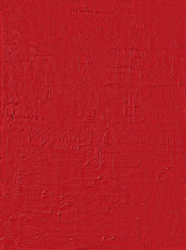 Painting titled "«Red Prison» minima…" by Palirina, Original Artwork, Acrylic Mounted on Wood Stretcher frame