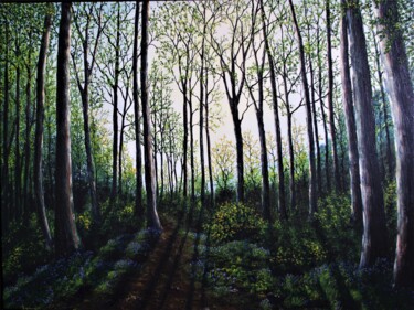 Картина под названием "Magical Spring LIght" - Hazel Thomson, Подлинное произведение искусства, Масло