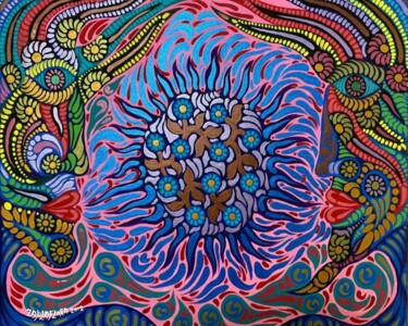 Peinture intitulée "Talking about the J…" par Zaplaflora, Œuvre d'art originale, Acrylique