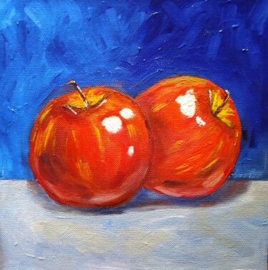 绘画 标题为“Still life with app…” 由Tatyana Zarembovskaya, 原创艺术品, 油