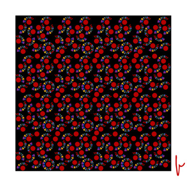 Arts numériques intitulée "Disposition faussem…" par Jean Paul Pierozzi, Œuvre d'art originale, Peinture numérique