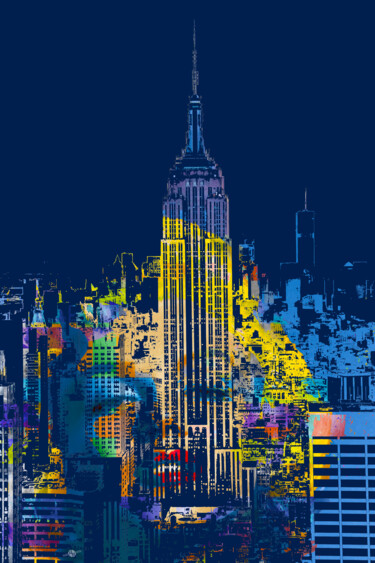 Marilyn Monroe New York City 绘画 标题为“Marilyn Monroe New…” 由Tony Rubino, 原创艺术品, 丙烯 安装在木质担架架上