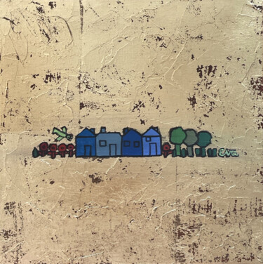 绘画 标题为“Village or Nr°6” 由Eva Rouwens, 原创艺术品, 丙烯