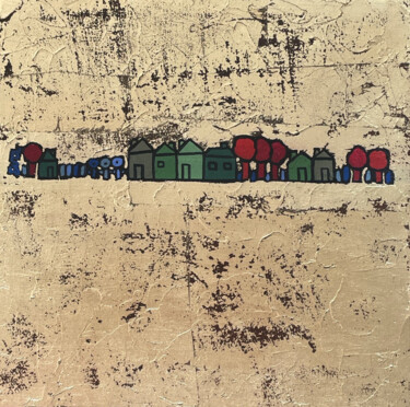 绘画 标题为“Paysage 7” 由Eva Rouwens, 原创艺术品, 丙烯