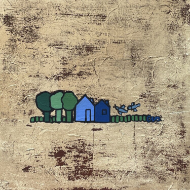 绘画 标题为“village or Nr°9” 由Eva Rouwens, 原创艺术品, 丙烯