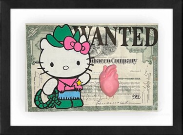 Painting titled "Wanted" by Cobo, Original Artwork, Acrylic