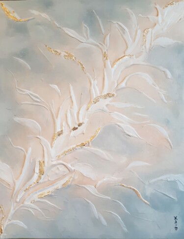 Painting titled "Abstrait 10-evoluti…" by Maria Xavier Alves (XAM), Original Artwork, Acrylic