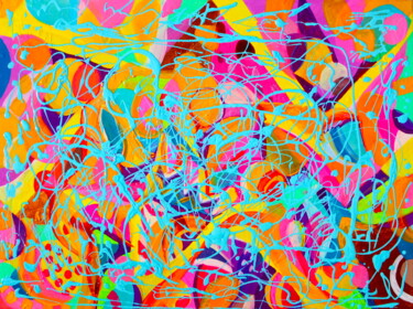 Toothpaste Peinture intitulée "Toothpaste" par Veera Zukova, Œuvre d'art originale, Acrylique Monté sur Carton