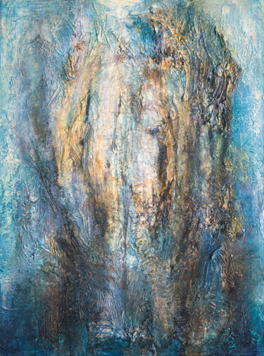 绘画 标题为“Unterwegs im Nebel…” 由Jutta Blühberger, 原创艺术品, 颜料