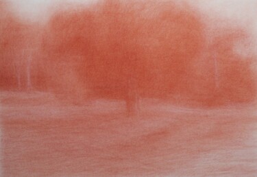 图画 标题为“Il castagno solitar…” 由Francesco Cagnato, 原创艺术品, 粉笔