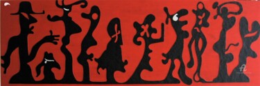 "PROCESSION( sculptu…" başlıklı Tablo Hippo tarafından, Orijinal sanat, Akrilik