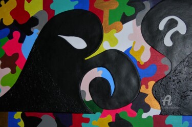 "LA FAMILLE" başlıklı Tablo Hippo tarafından, Orijinal sanat, Akrilik