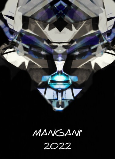 제목이 "MANGANI' 2022"인 디지털 아트 Mangani'로, 원작, 디지털 페인팅