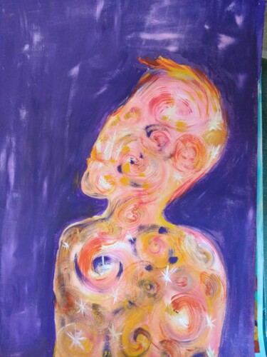 Schilderij getiteld "сын - продолжатель…" door Ekaterina Mosina, Origineel Kunstwerk, Acryl