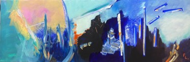 Painting titled "Dans l univers du p…" by Francoise Leblanc, Original Artwork, Acrylic