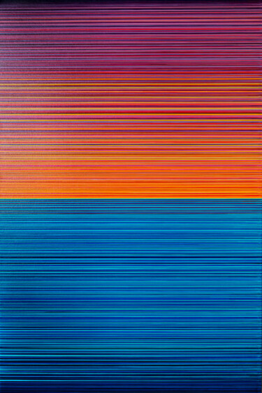Schilderij getiteld "Logical progression…" door Stefan Fierros, Origineel Kunstwerk, Acryl Gemonteerd op Frame voor houten b…
