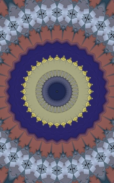 Digitale Kunst mit dem Titel "Detail mosaic backg…" von Abraham Addy, Original-Kunstwerk, Digitale Malerei