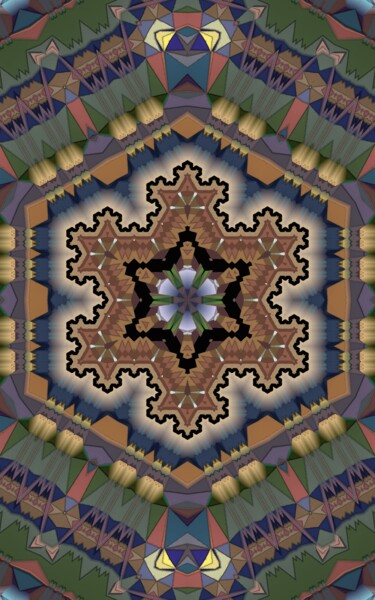Arte digital titulada "Ancient thai temple…" por Abraham Addy, Obra de arte original, Pintura Digital