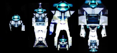Digital Arts titled "robot 3" by Mangani', Original Artwork, Digital Painting