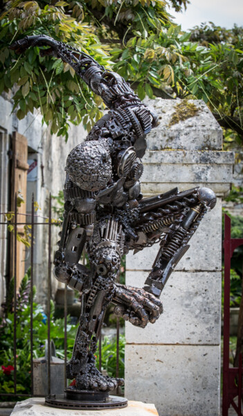 Sculpture titled "robots" by Gaby, Original Artwork, Metals