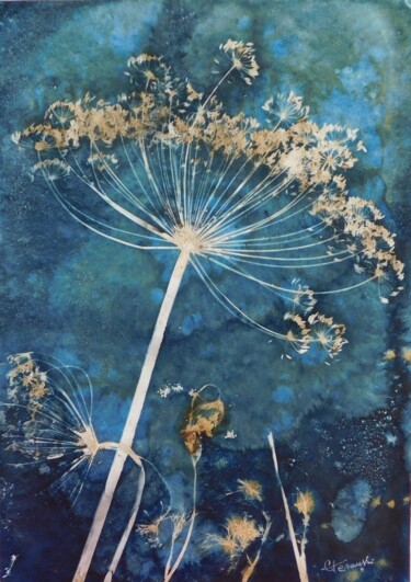 印花与版画 标题为“21 x 30_VEGETAL 37” 由Cornelia Tersanszki, 原创艺术品, 光绘摄影 安装在纸板上