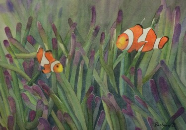 제목이 "Nemo"인 미술작품 Barbara B.로, 원작, 수채화 판지에 장착됨