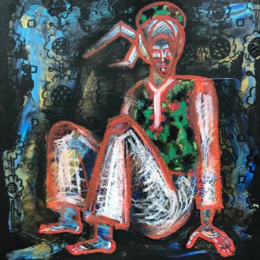 Schilderij getiteld "We are at war - sma…" door Yuliia Chaika, Origineel Kunstwerk, Acryl