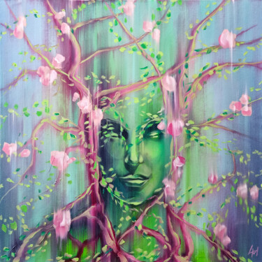 绘画 标题为“Sleeping Creation” 由Emanuel Titus Marginean, 原创艺术品, 油 安装在木质担架架上