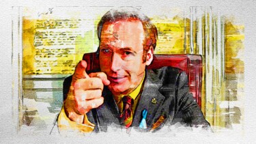 My art 119 Tv Show Breaking Bad Saul Goodman Bob Odenkirk Digital Arts με τίτλο "My art 119 Tv Show…" από Leonardo Lillian, Αυθεντικά έργα τέχνης, Ψηφιακή ζωγραφική