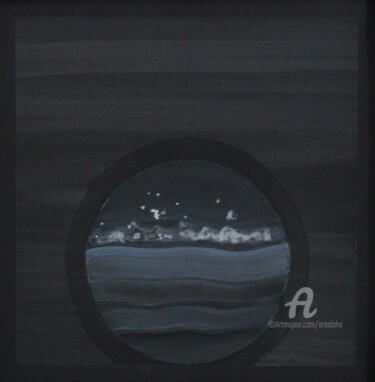 Peinture intitulée "Le Hublot" par Erealpha, Œuvre d'art originale, Acrylique