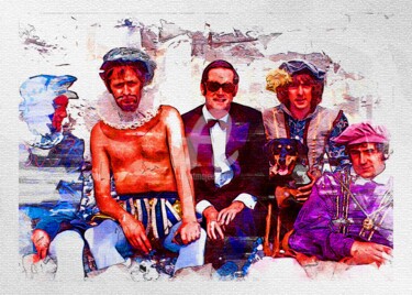 Digitale Kunst mit dem Titel "My art 386 Tv Show…" von Leonardo Lillian, Original-Kunstwerk, Digitale Malerei