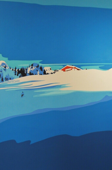 Painting titled "raintal" by Georg Dienz, Original Artwork, Acrylic