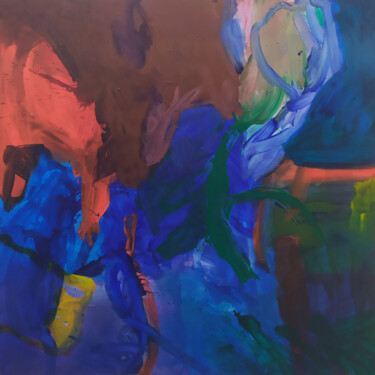 Peinture intitulée "Un jardin comme un…" par Catherine Maddens, Œuvre d'art originale, Acrylique